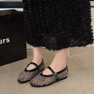 Marilyn Ballerines en Maille Strass