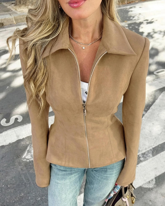 ZEYA - Mila Faux Suede Jacket