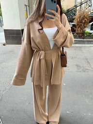 Ensemble tricoté confortable d'automne Miley