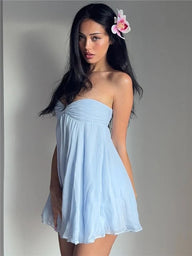 Robe mini moulante Myla sans bretelles