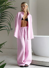 Ensemble détente en coton Nala Chemise boutonnée & Pantalon large