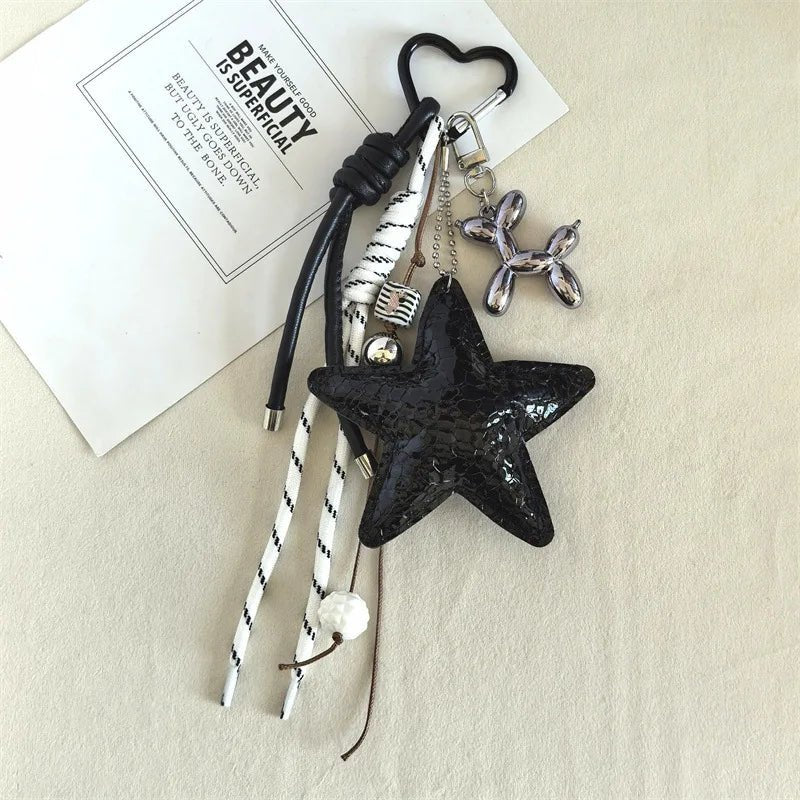 ZEYA - Nene Vegan Leather Star Keychain Pendant