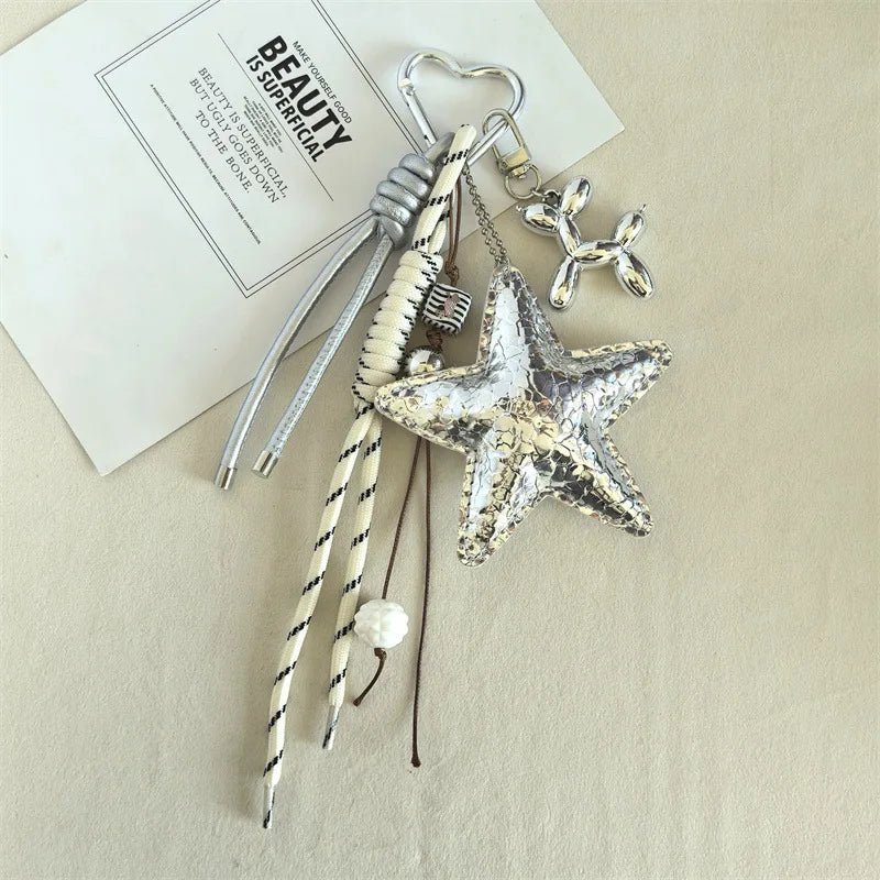 ZEYA - Nene Vegan Leather Star Keychain Pendant