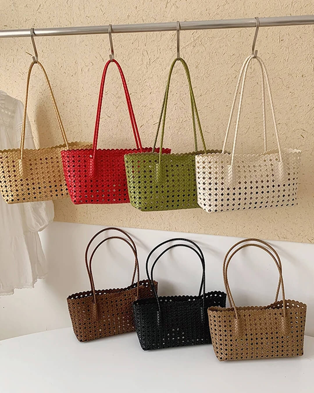 ZEYA - Nicole Woven Straw Tote