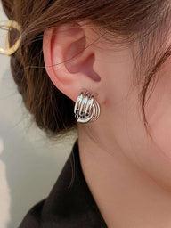 Boucles d’oreilles Noemi à trois couches