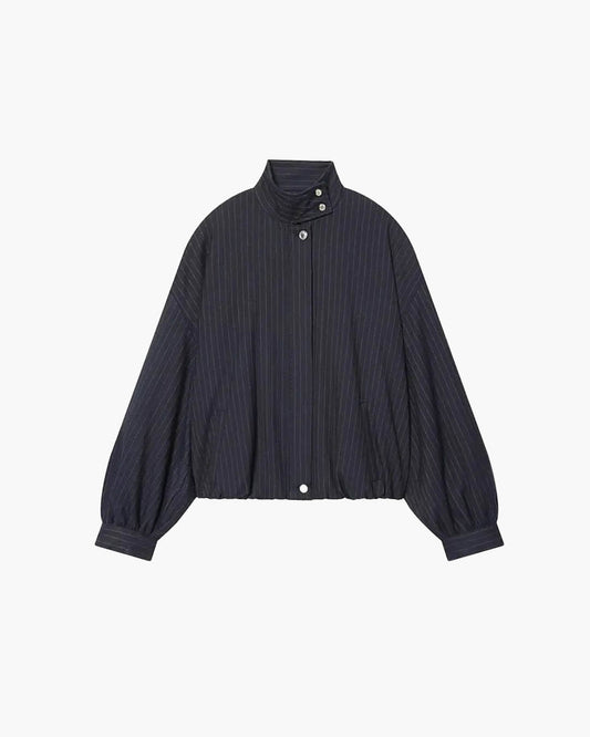 ZEYA - Orla Pinstripe Bomber Jacket