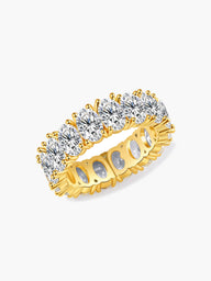 Bague à bande ovale