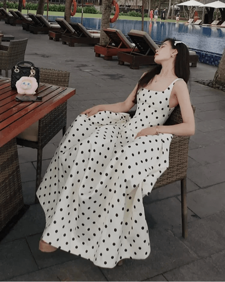 ZEYA - Petra Polka Dot Midi Dress