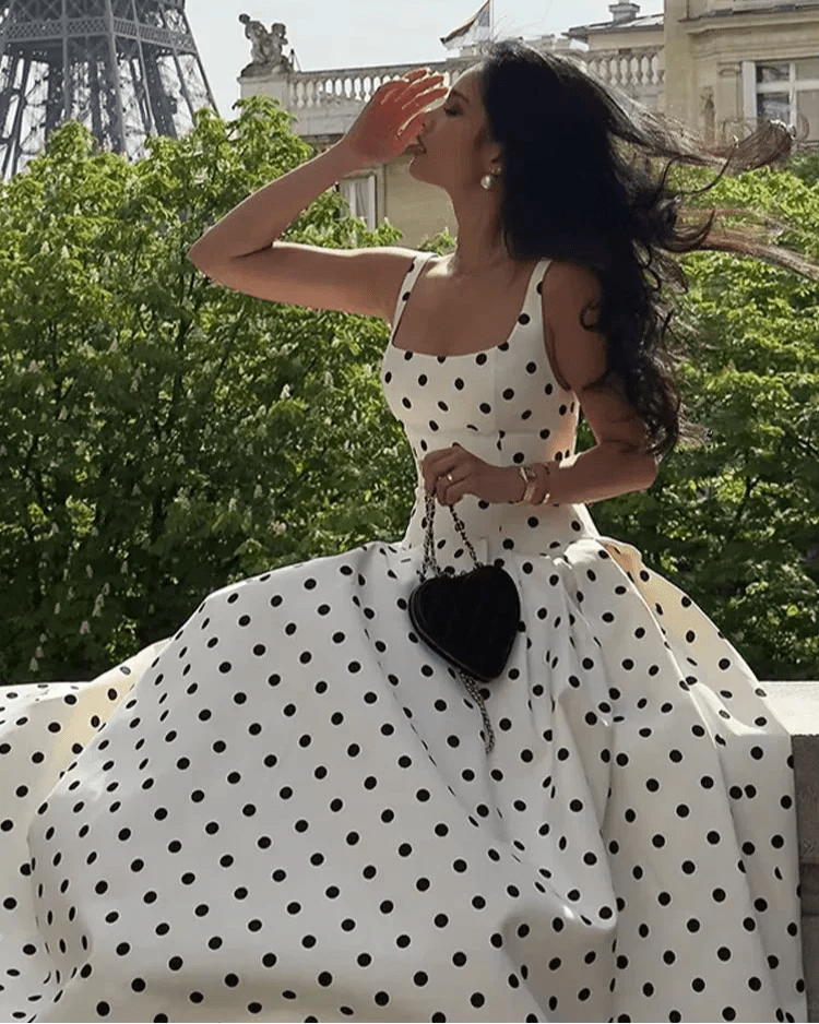 ZEYA - Petra Polka Dot Midi Dress