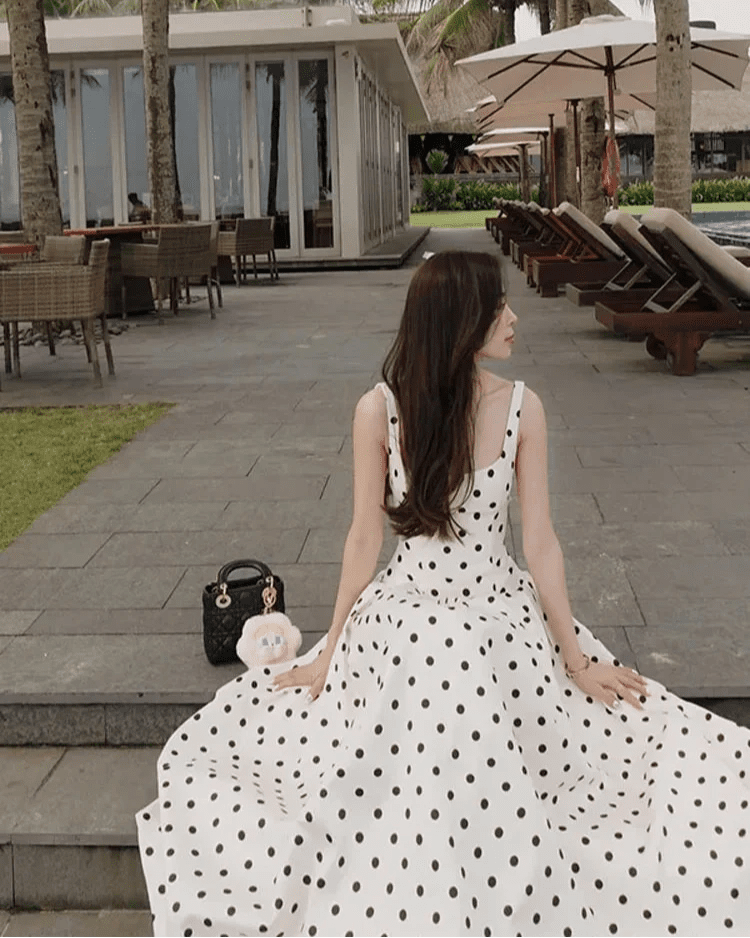 ZEYA - Petra Polka Dot Midi Dress