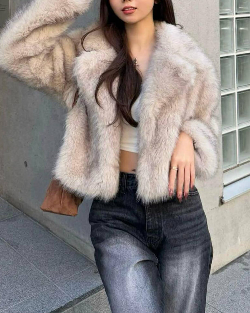 ZEYA - Quincy Cropped Faux Fur Jacket