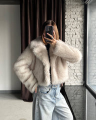 Veste courte en fausse fourrure Quincy