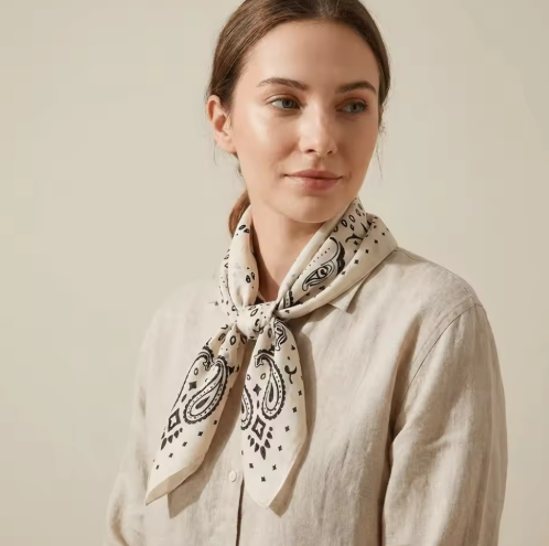 Reese Bandana Tricoté Motif Paisley