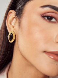 Boucles d’oreilles en forme de feuille Regina