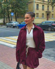 Blouson aviateur bordeaux Riley