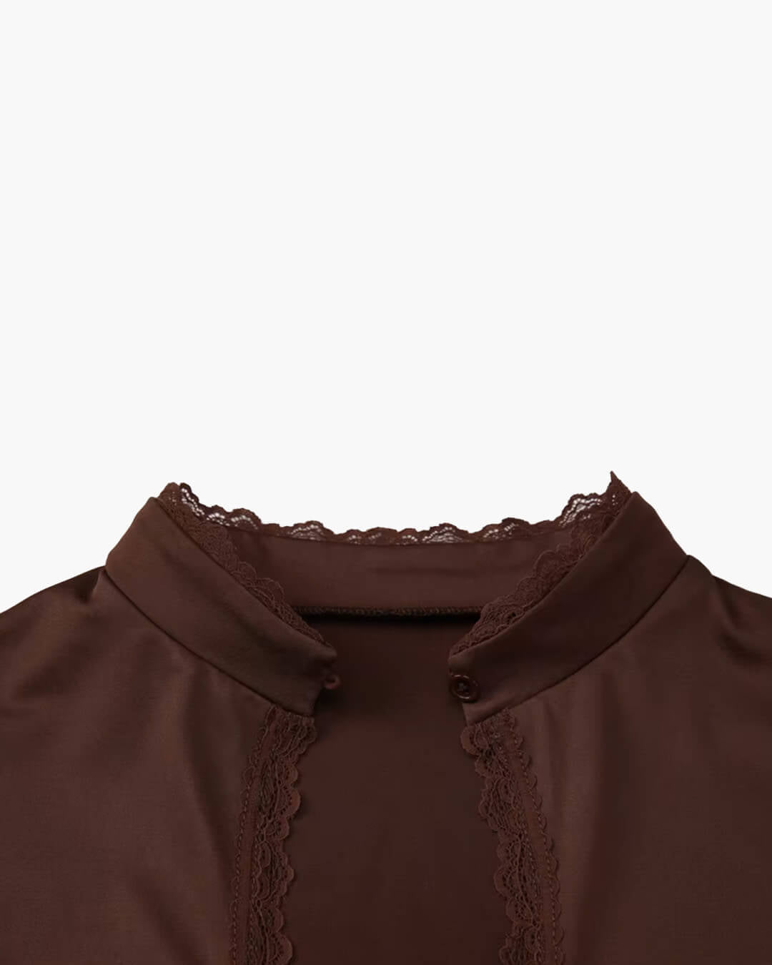 ZEYA - Rose High Neck Keyhole Blouse