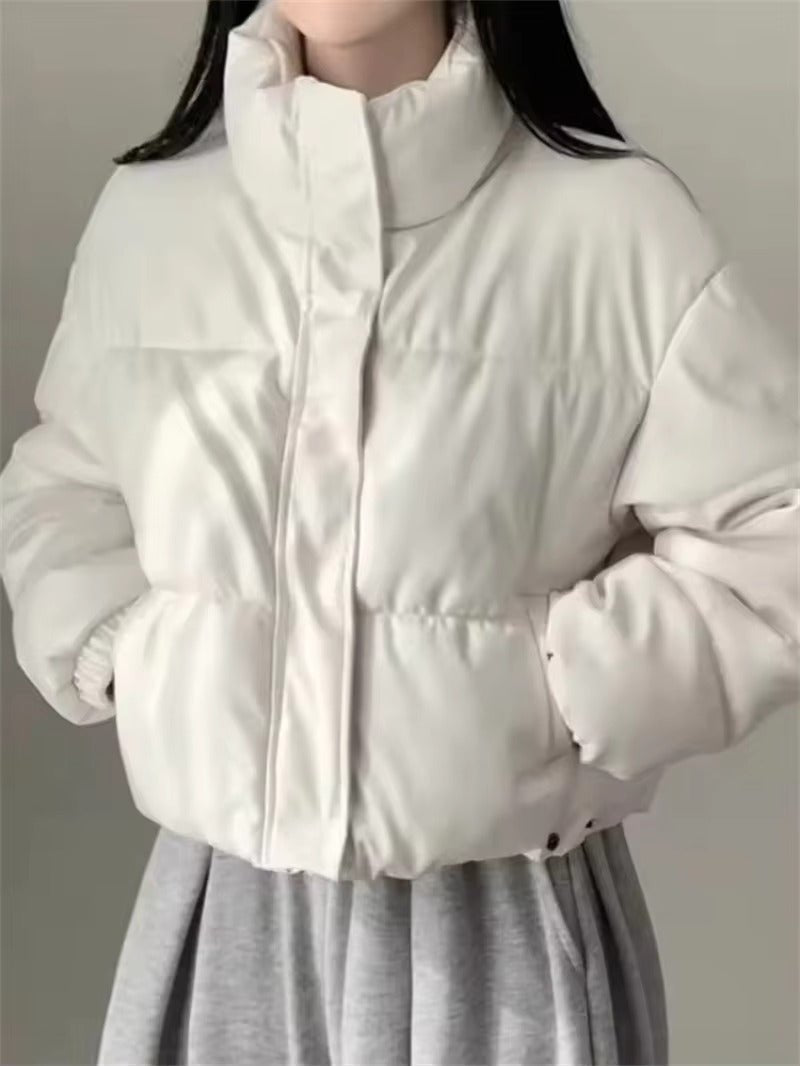 ZEYA - Sammy Faux Leather Puffer Jacket