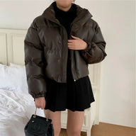 Veste matelassée en similicuir Sammy