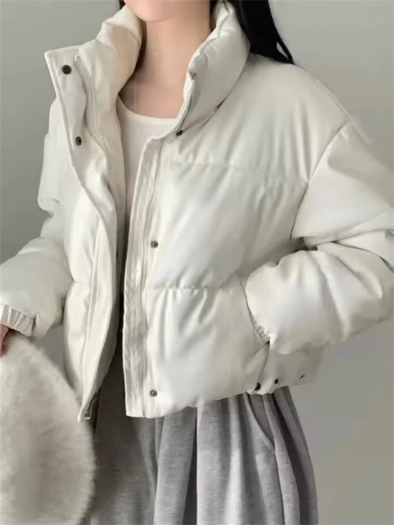 ZEYA - Sammy Faux Leather Puffer Jacket