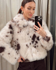 Manteau en fausse fourrure Sandra