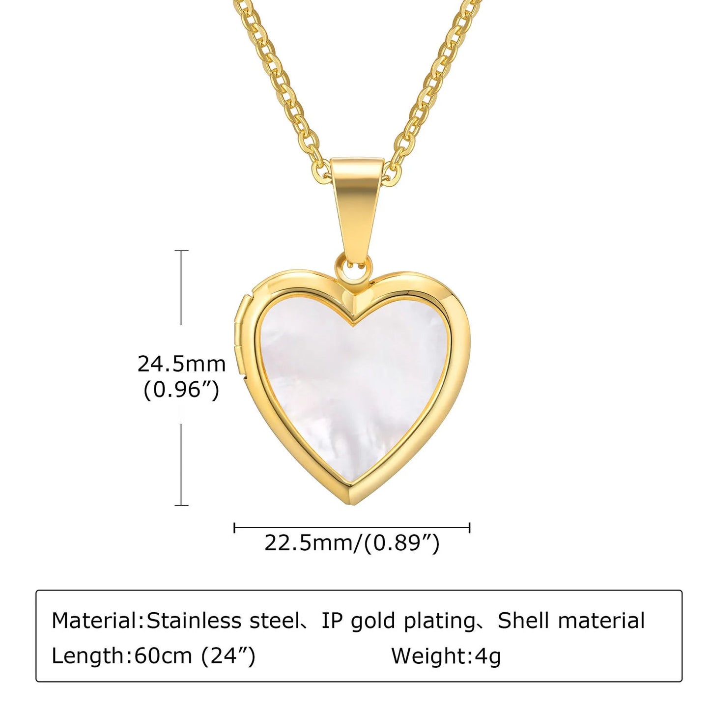 ZEYA - Selene Heart Locket Necklace