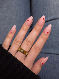Bague Serrah en bande avec strass en forme de cœur