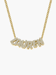 Collier personnalisé avec prénom en bulles 3D