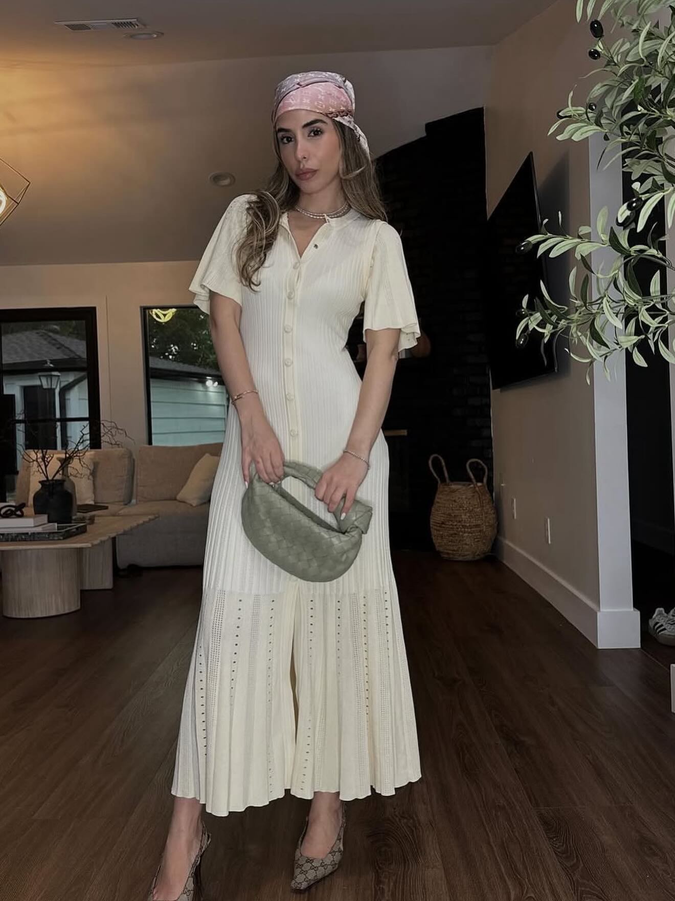 Robe maxi Shelly moulante en maille