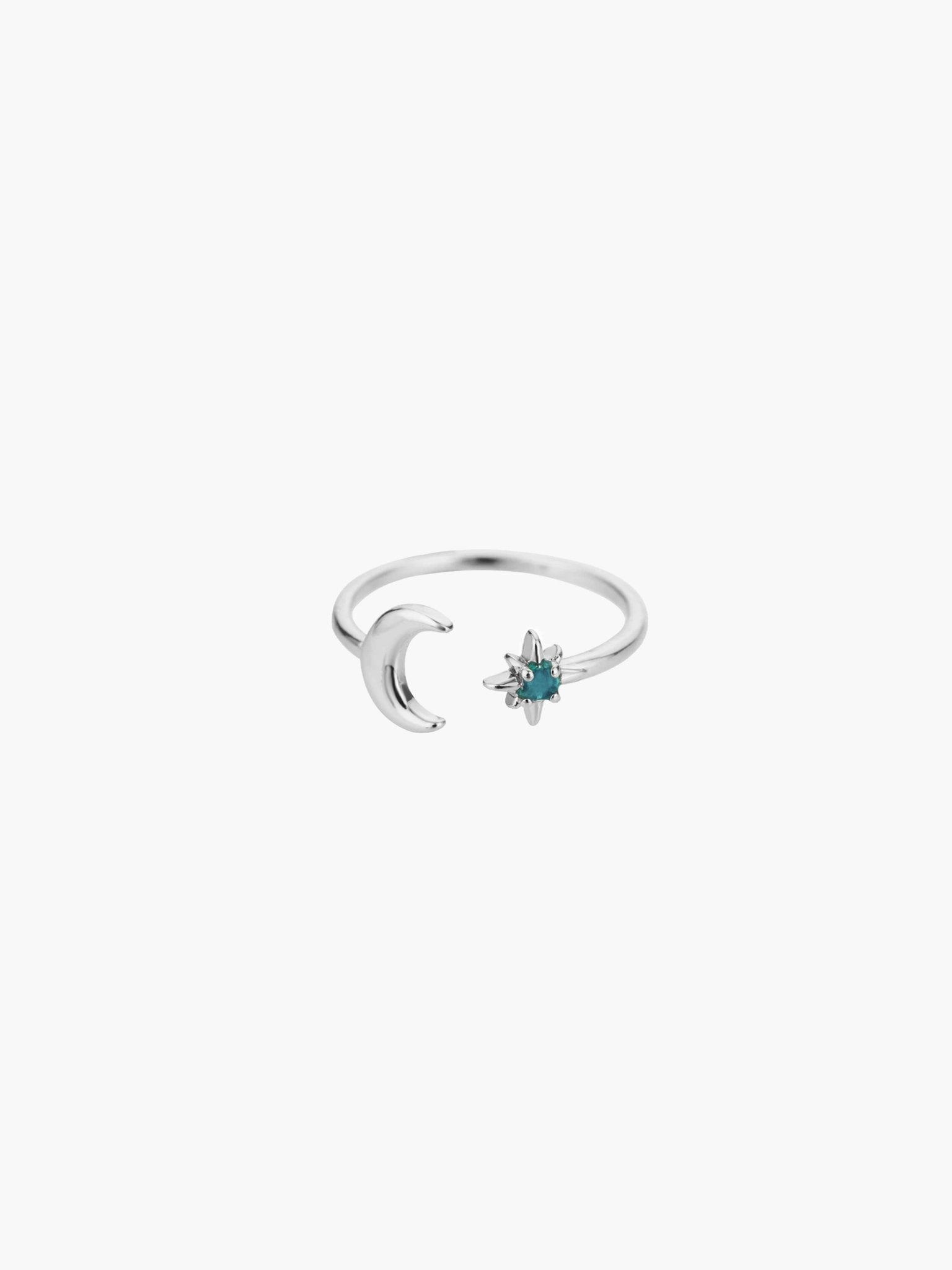 ZEYA - Sofia Moon and Star Ring