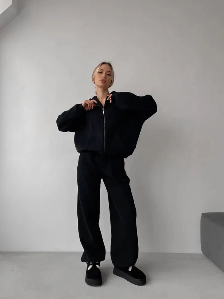 ZEYA - Sofia Oversized Hoodie Track Set