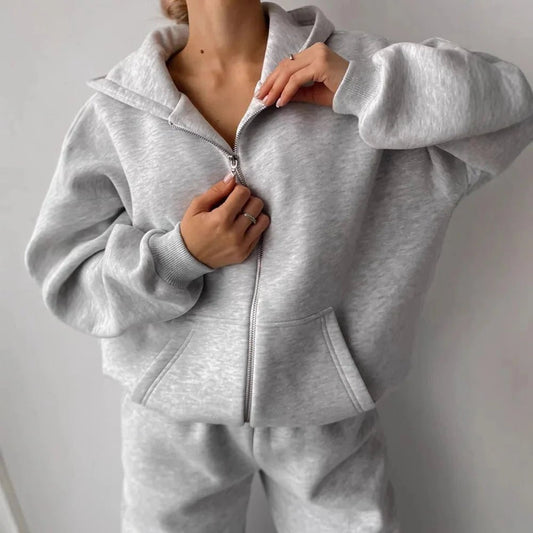 ZEYA - Sofia Oversized Hoodie Track Set