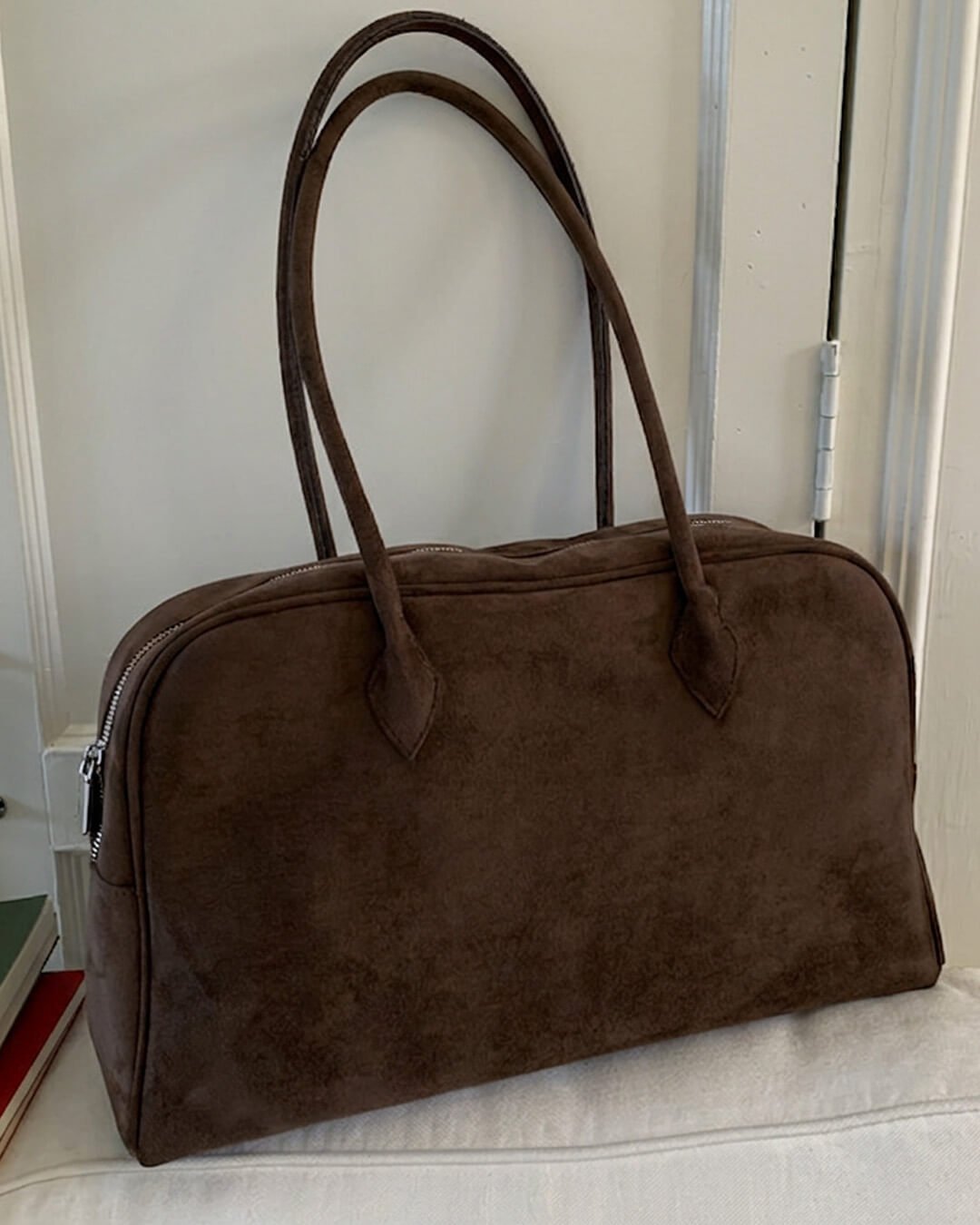 ZEYA - Sofia Vintage Faux Leather Laptop Tote