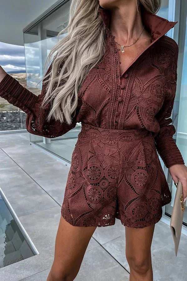 ZEYA - Sophia Lace Embroidered Co-Ord Set