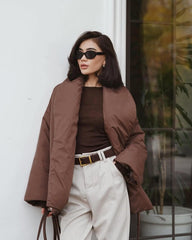 Manteau Stassy à ceinture nouée