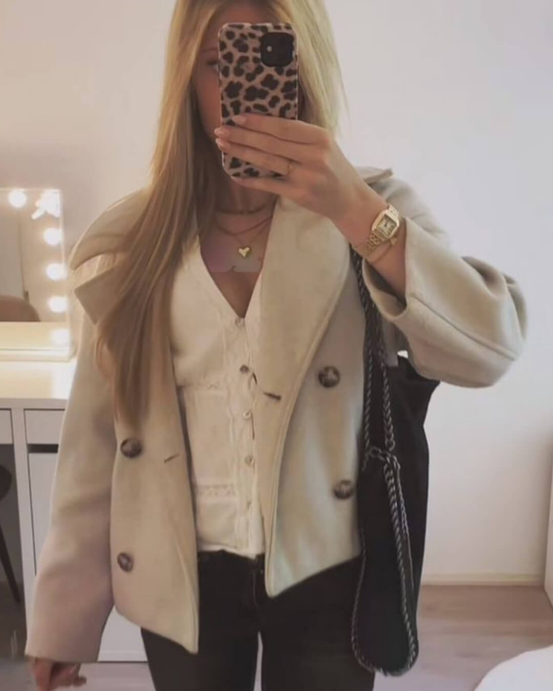 ZEYA - Suzy Short Double - Breasted Coat