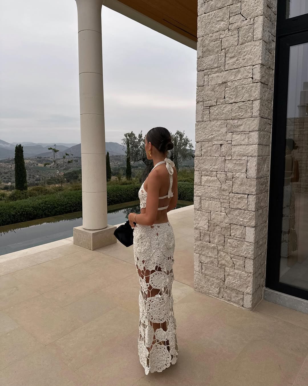 ZEYA - Svetlana Sheer Crochet Maxi Dress