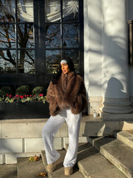 Manteau en fausse fourrure Edith