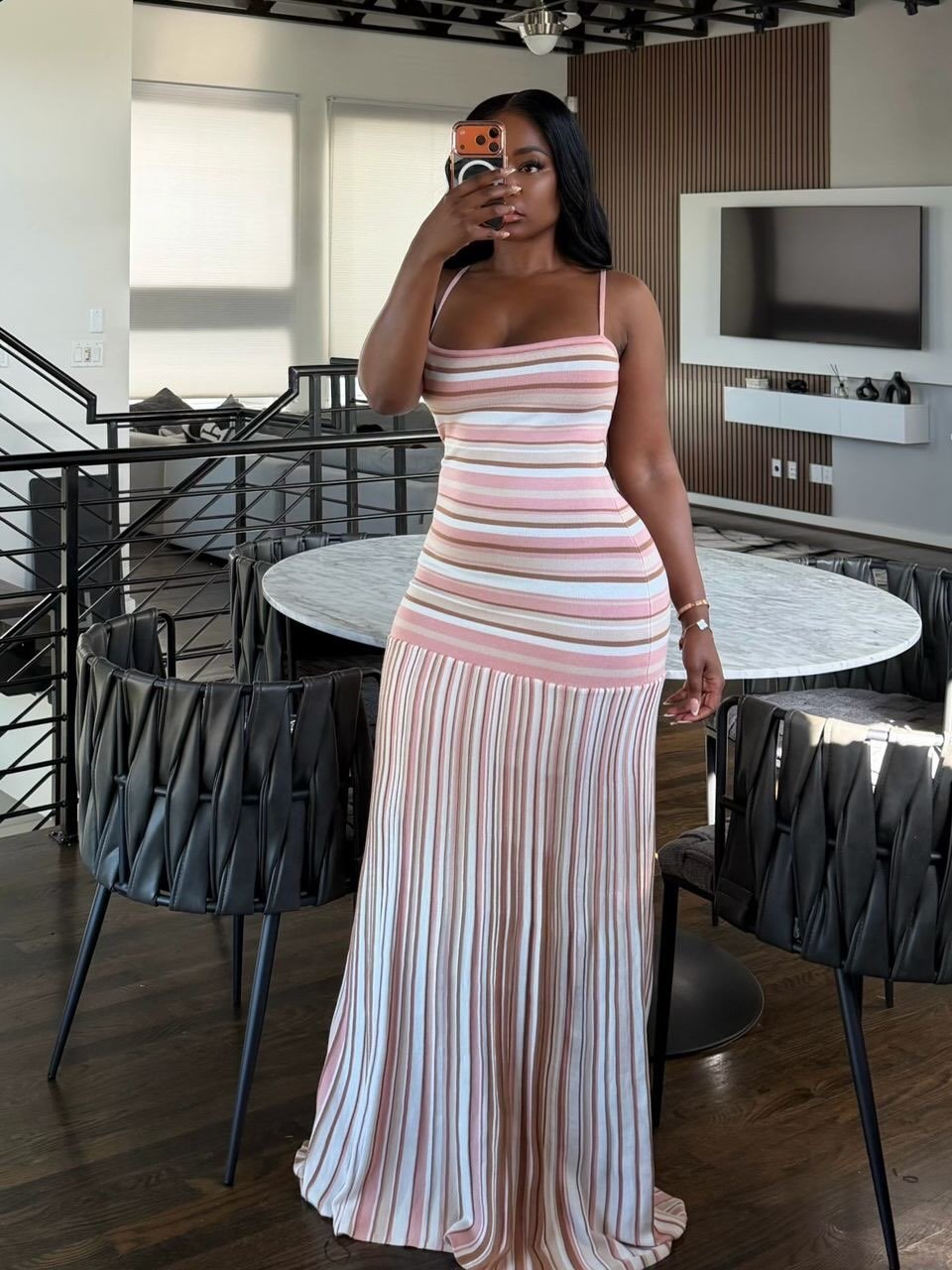 ZEYA - Tessa Striped Cami Maxi Dress