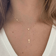 Collier Pendentif Croix Valencia