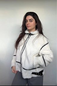 Ahela Bouclé Bomber Jacket