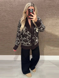 Cardigan en maille jacquard Valerie