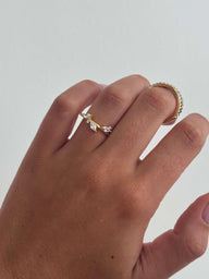 Bague Vanya Leaf en zircone