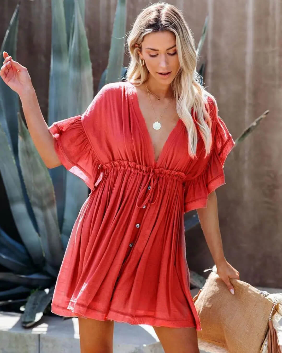 ZEYA - Veda Babydoll Boho Mini Dress