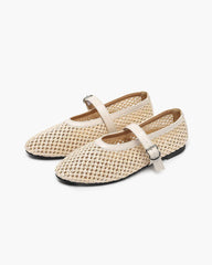 Ballerines Mary Jane à tissage creux Veda