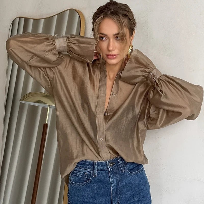 ZEYA - Vivienne Long Sleeve Sheer Blouse