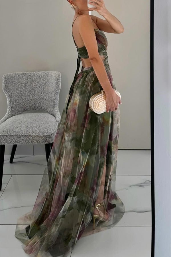 ZEYA - Yseult Floral V - Neck Maxi Dress