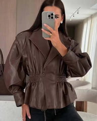Veste Zephanie en simili cuir