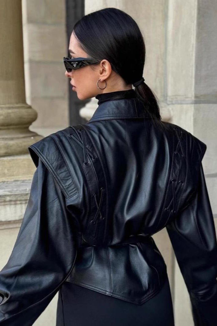 ZEYA - Zora Biker Faux Leather Jacket